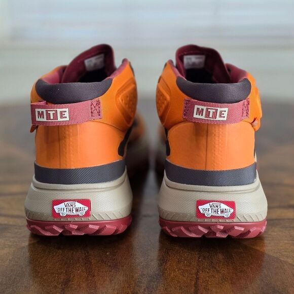 Vans MTE Crosspath Mid Men's Hiking Shoes Marmalade Orange Brown Size 8.5 New LE - Picture 5 of 13